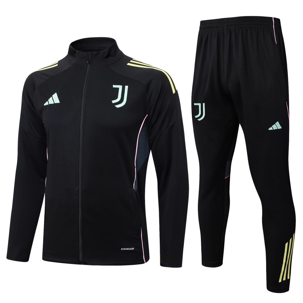 01b9b251a59e7d06a27b4f36269d95e9-1-111-1 Juventus Training Kit (jacket+Pants) Black 2025-26 - Image 1