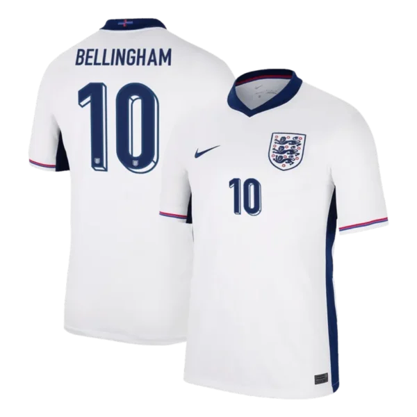 England Home Jersey EURO 2024 RICE #4 KANE #9 BELLINGHAM #10 FODEN #11