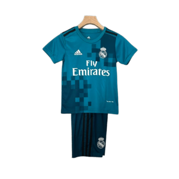 Real Madrid 17-18 Third Away Retro Kids Kit Soccer Jersey