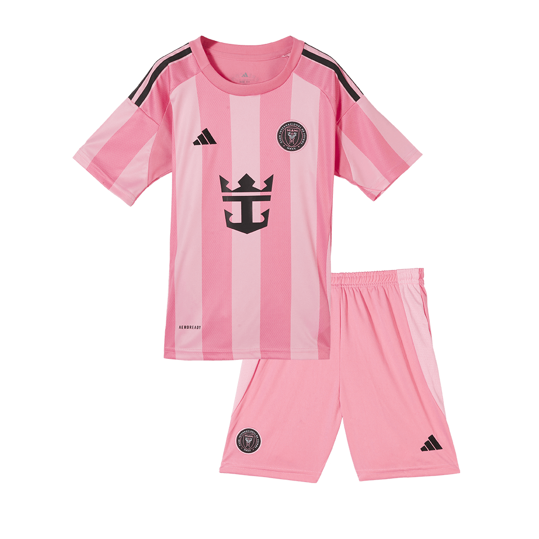 3bd4f665d4 Kids Inter Miami CF Custom Home Soccer Kits 2025 - Image 1