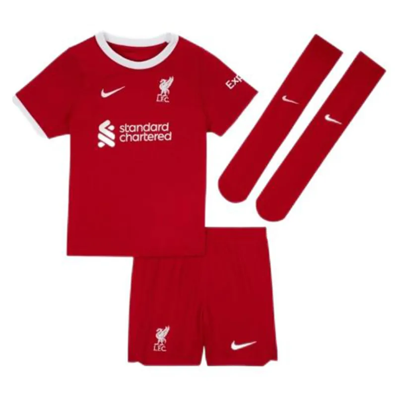 437045606c 23-24 Kids Liverpool Home Whole Kit(Jersey+Short+Socks) - Image 1