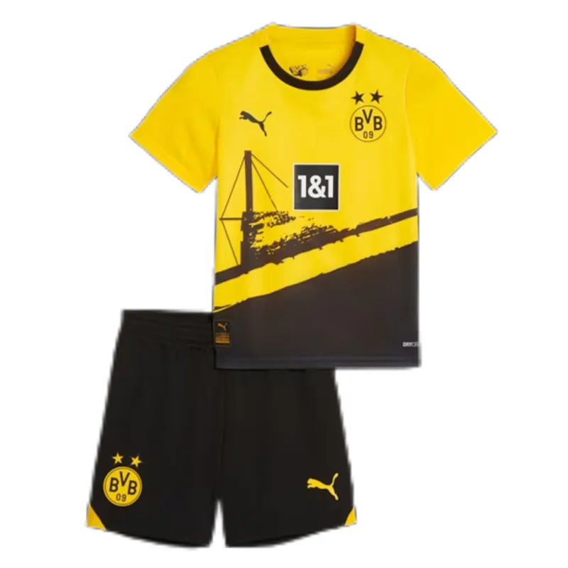 4848a214c0 23-24 Kids Borussia Dortmund Home Jersey Kit - Image 1