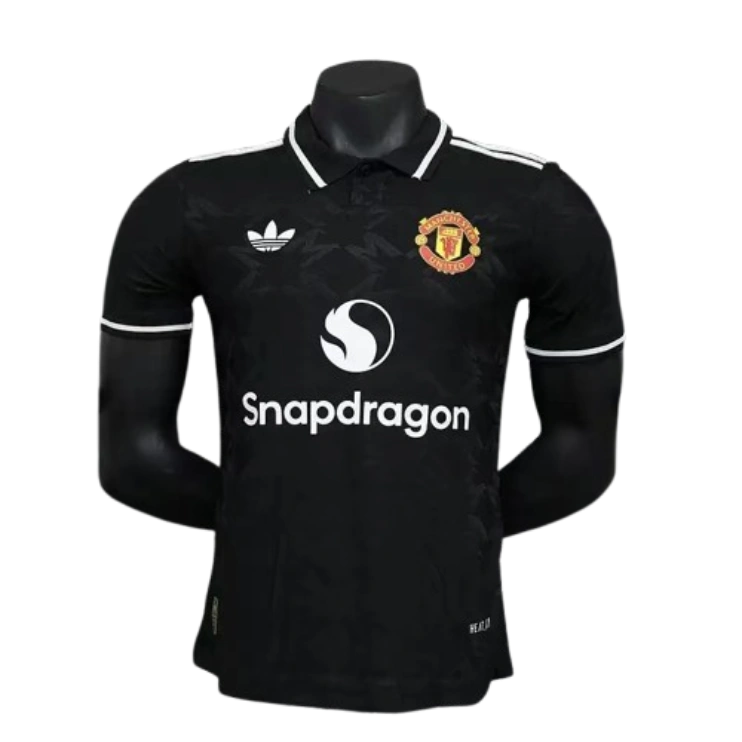 4d6e73932a 24-25 Manchester United Player Version Black POLO Shirt - Image 1