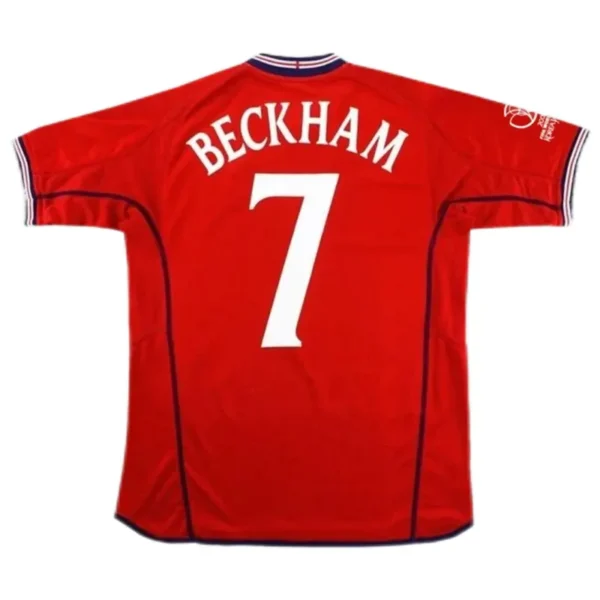 England Beckham #7 Retro Jersey Away Replica World Cup 2002
