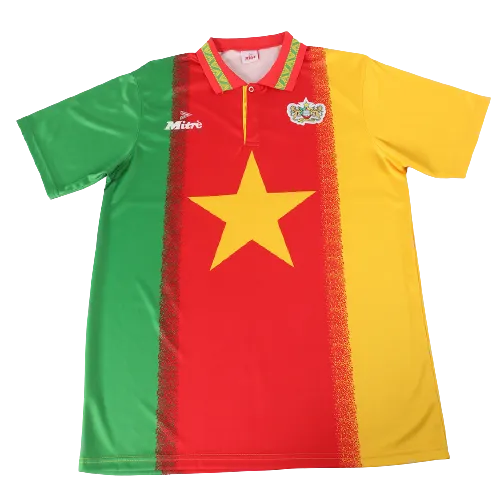 54a73e8ed8 Cameroon 1994 Retro Jersey Home - Image 1