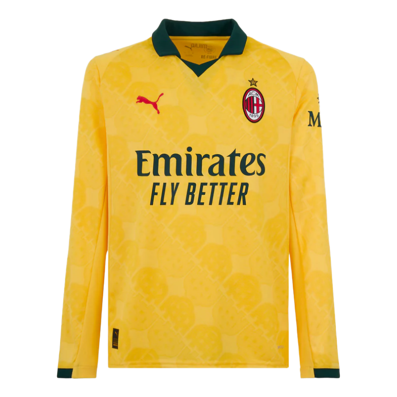 785284-C2201 Ac Milan Third Away Long sleeved football Shirt 2025-26 Fan version - Image 1