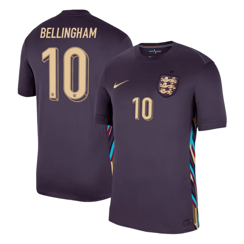 8d5d50b9f9 England Away Jersey EURO 2024 RICE #4 KANE #9 BELLINGHAM #10 FODEN #11 - Image 1