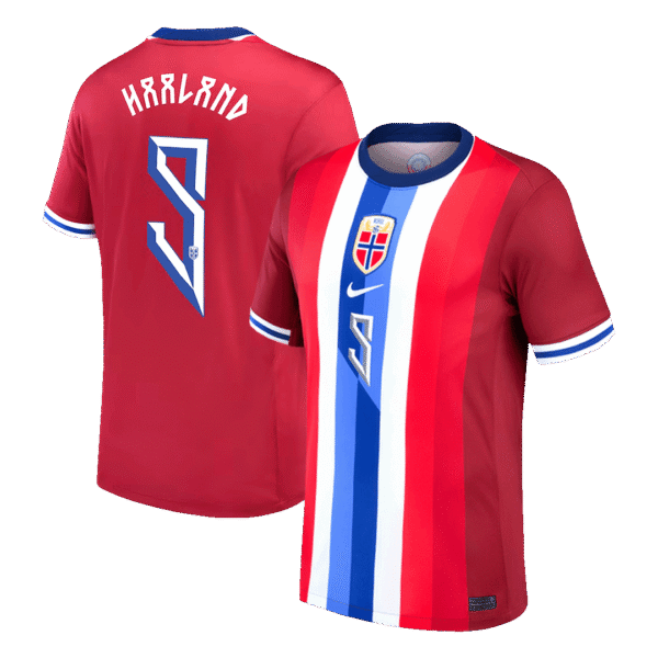 HAALAND #9 Norway Nike Soccer Jersey Home Player Version Shirt 2024