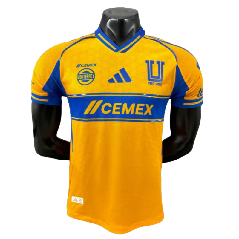 9ad22c4475 Tigres UANL Soccer jersey Home Shirt 2025-26 Player version - Image 1