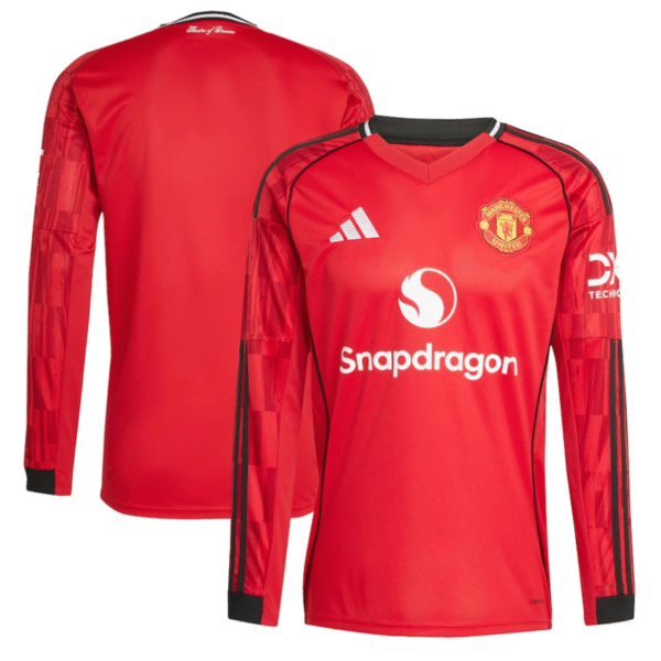 Manchester United Home Shirt 2025-26 - Long Sleeve