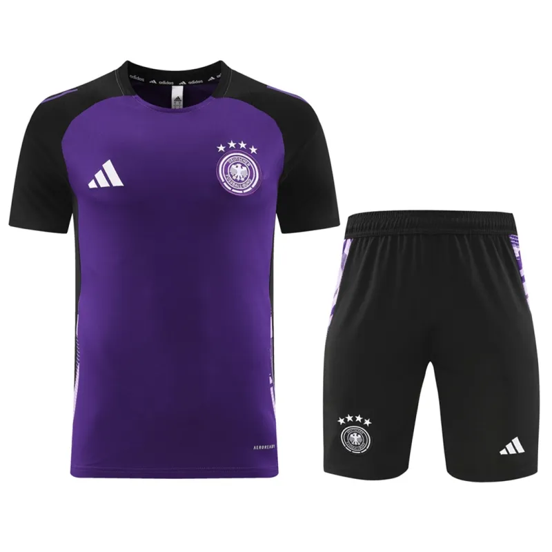 b067496b59 2024 Germany Euro Purple Training Kit Jersey+Shorts - Image 1