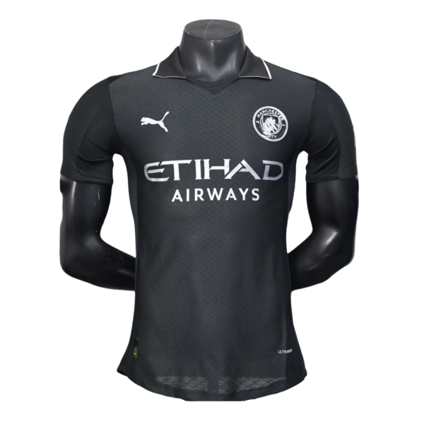 Manchester City Black Away Football Shirt 2025/2026  Player Version